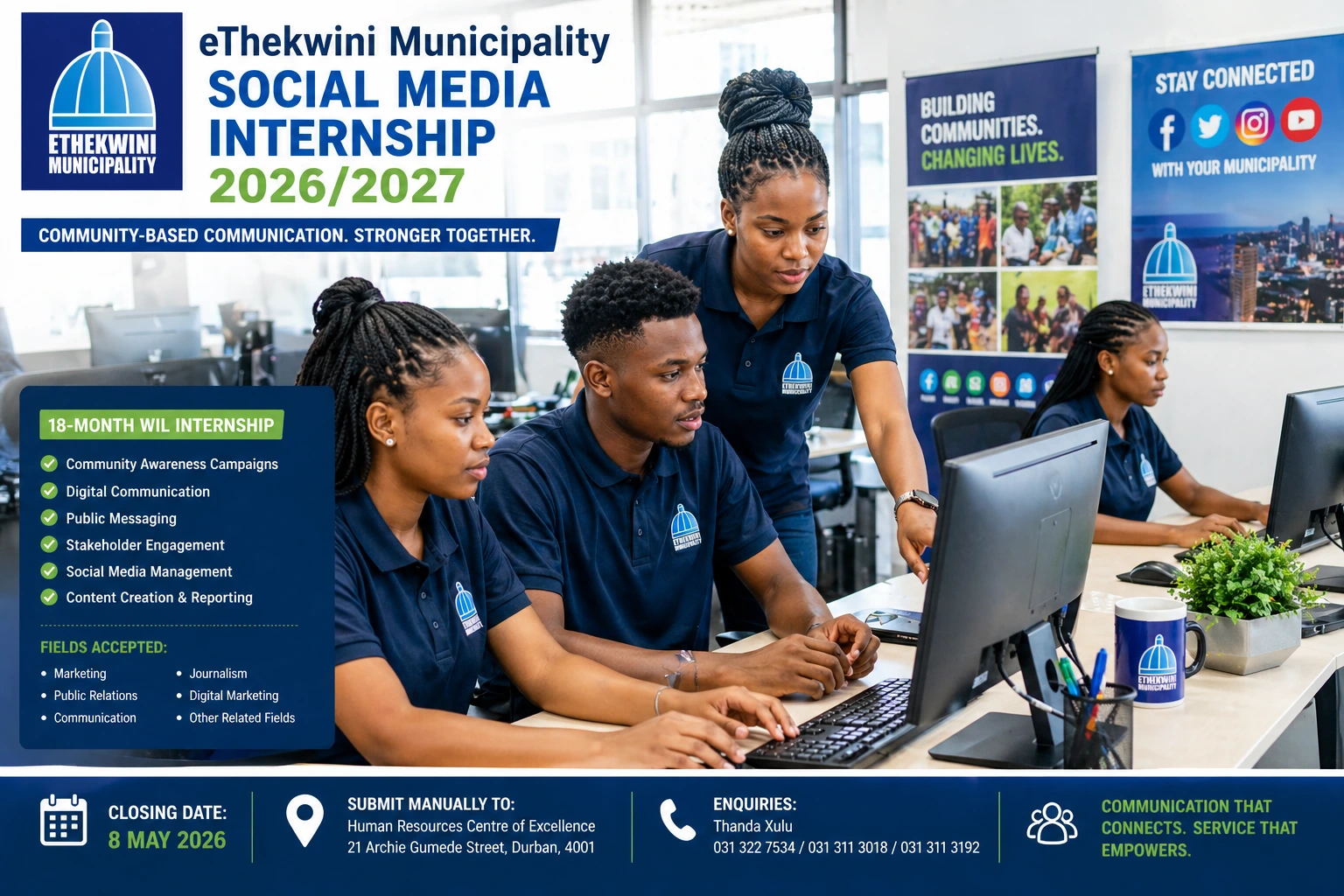 eThekwini Municipality Social Media Internship 2026: A Critical WIL Opportunity for Communication Students