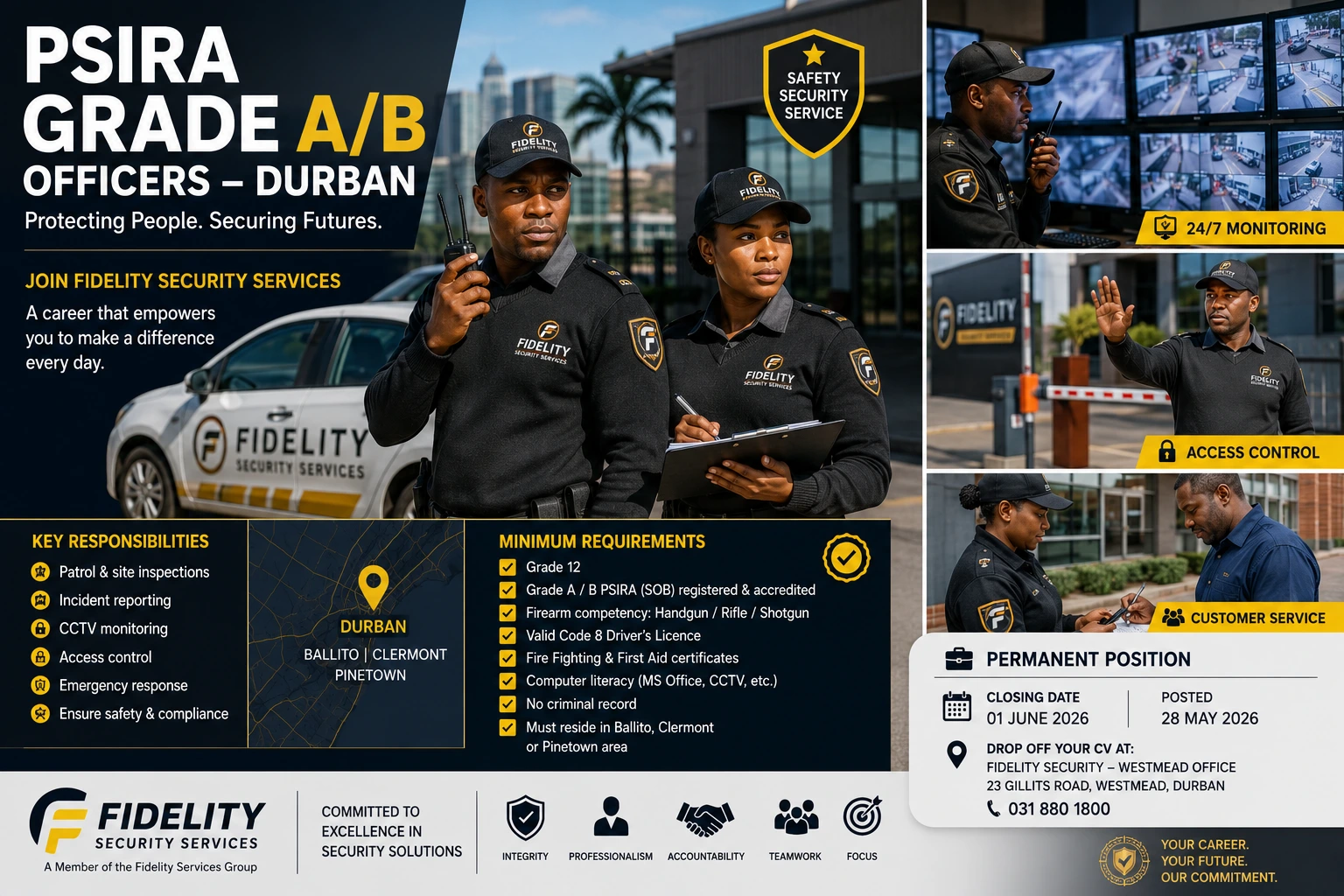 Could This Fidelity Security Job Change Your Career? Inside the PSIRA Grade A/B Officers Opportunity in Durban