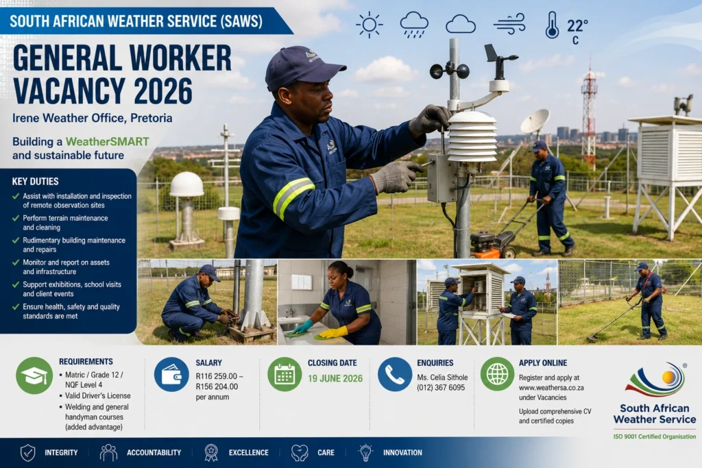 SAWS General Worker Vacancy